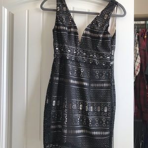 Ark & Co black lace dress NWT